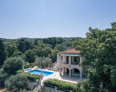 Vederi Estate Villa Melpomeni landscape view of the villa exterior
