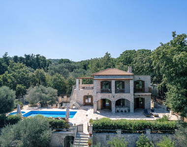 Vederi Estate Villa Melpomeni landscape view of the villa