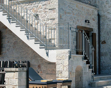 Vederi Estate Villa Melpomeni exterior staircase to the balcony